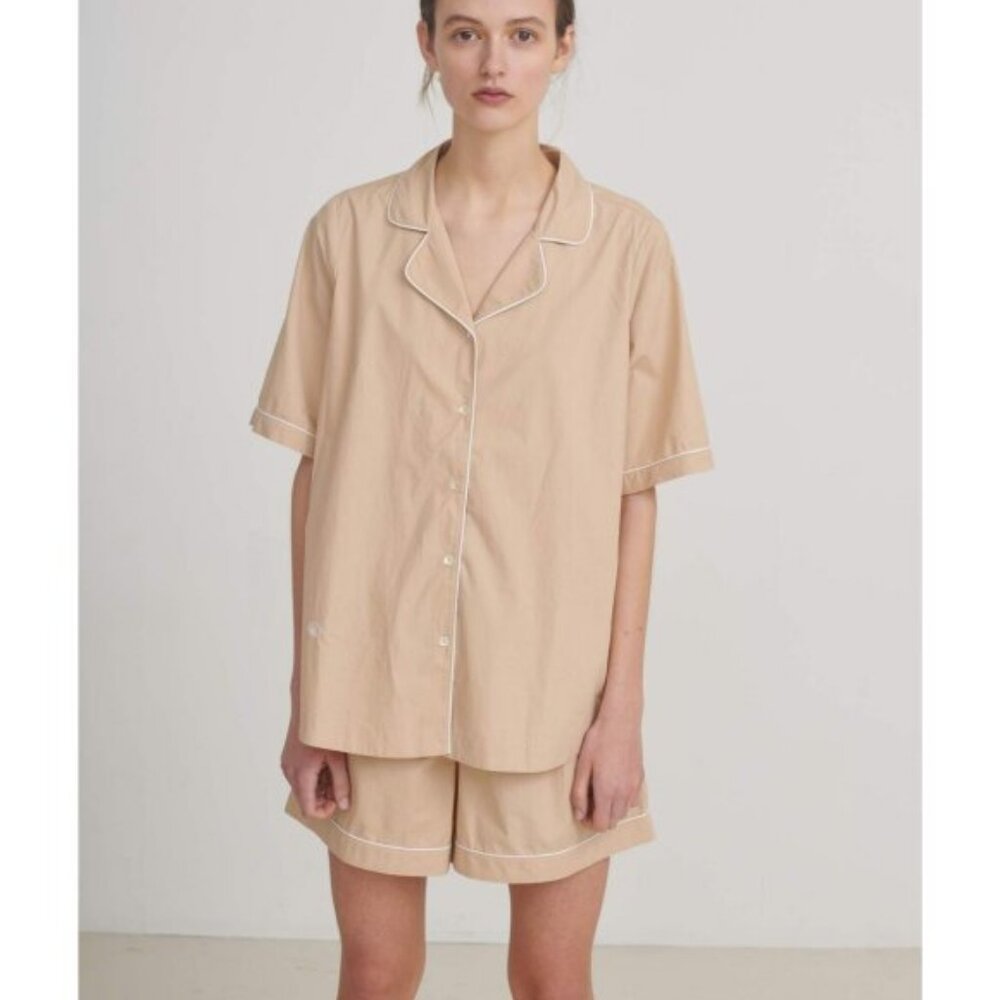 Skall Studio Skall Summer Top Dark Sand Tunic Night Shirt S 36